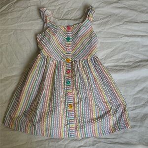 Colorful Striped Kids Dress